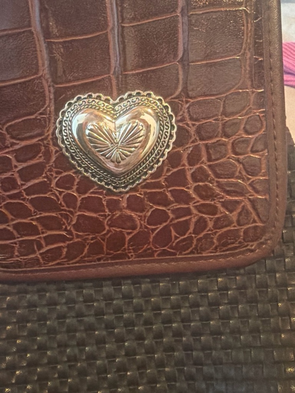 Vintage Brighton Brown and Black crossbody Bag